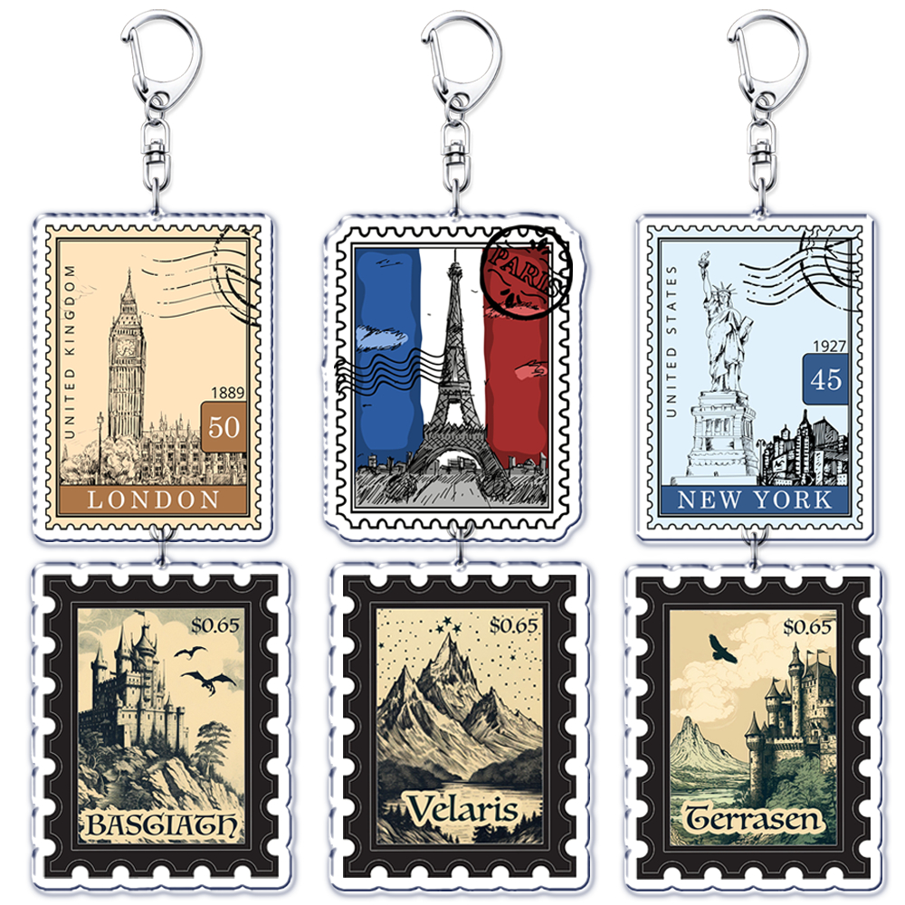 Travel Accessories London - Hot Travel Cites Souvenir Post Stamps