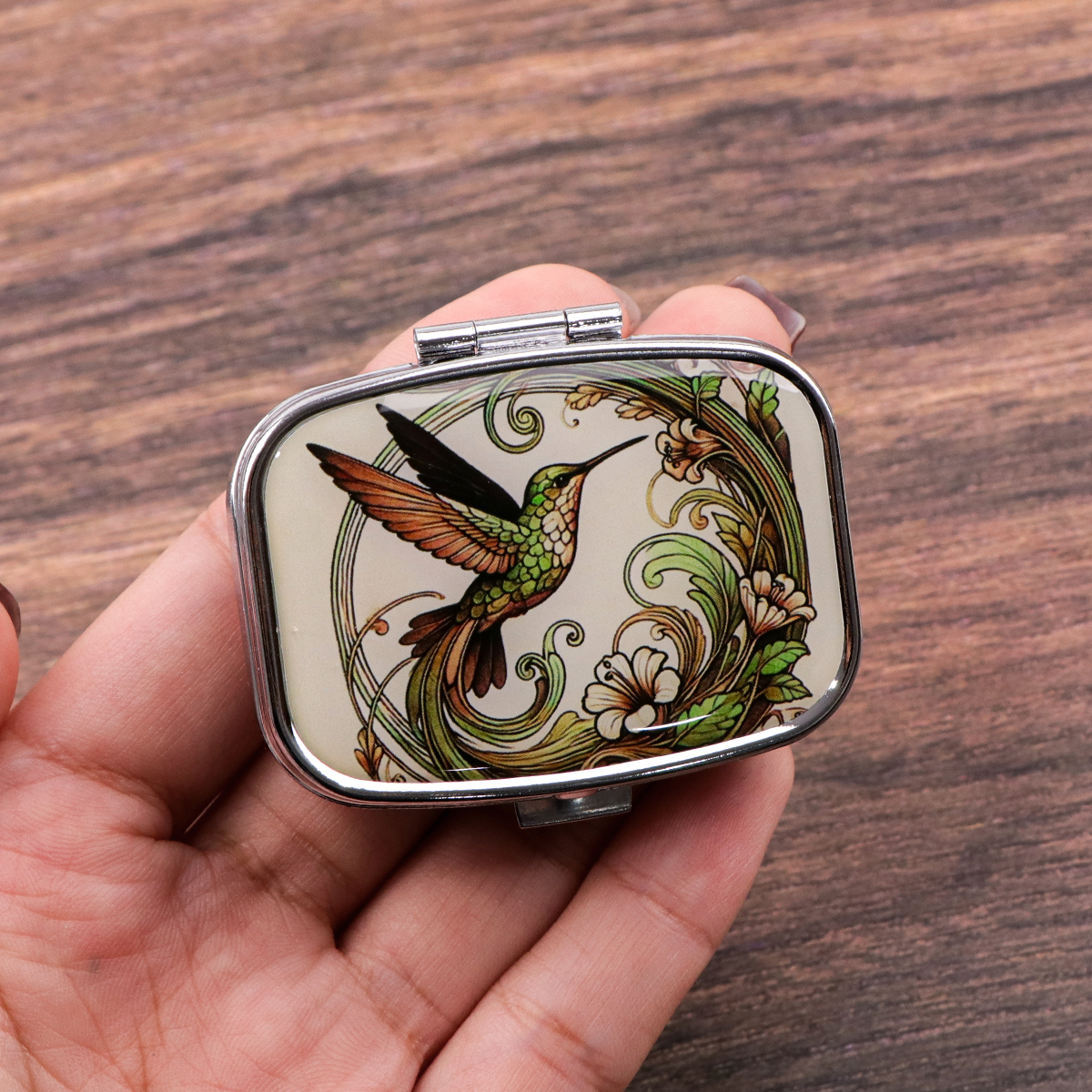 Travel Accessories Organizer Case - Cute Bird Cartoon Travel Pill Organizer