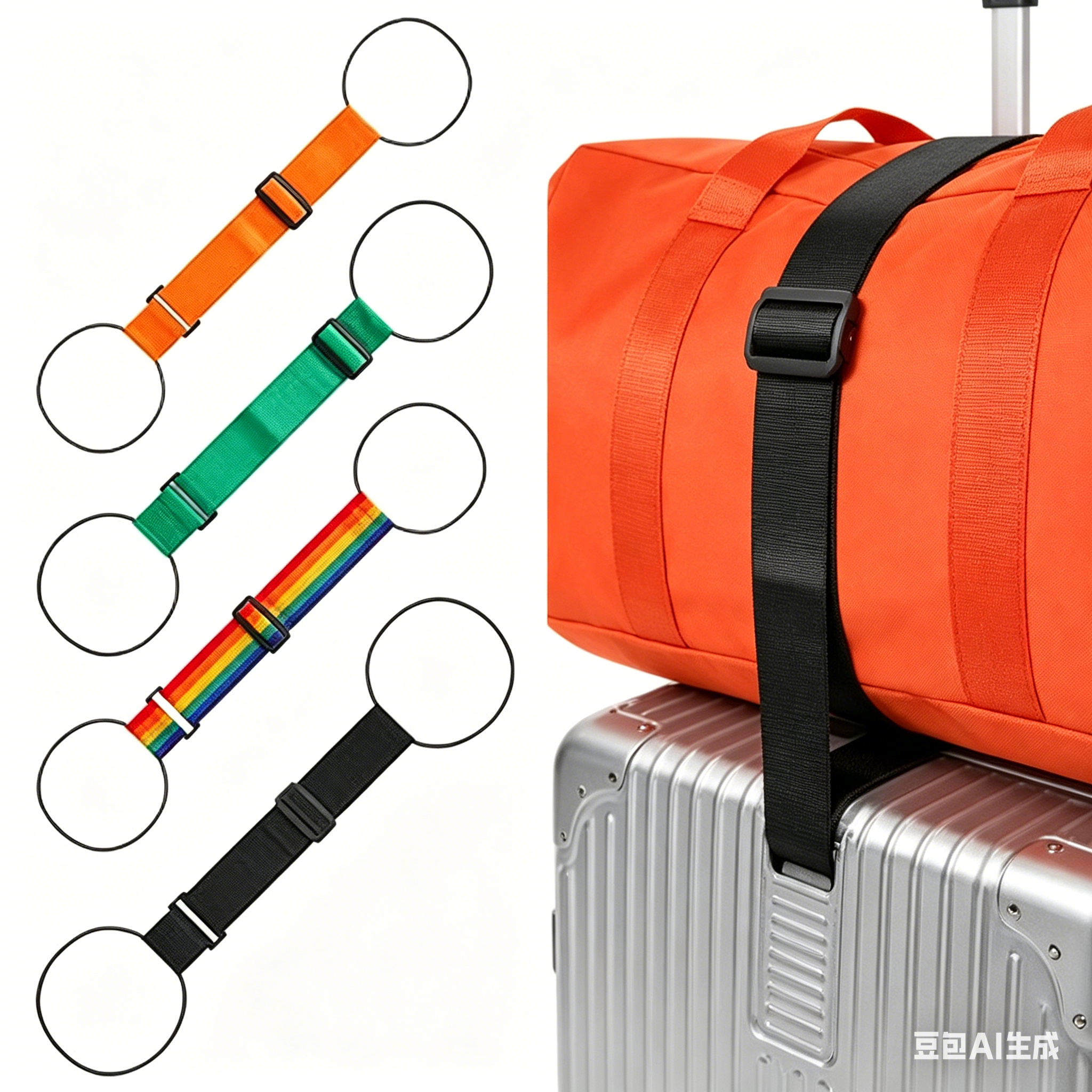 Travel Accessories Luggage Straps - Adjustable Luggage Strap Travel Suitcase Add