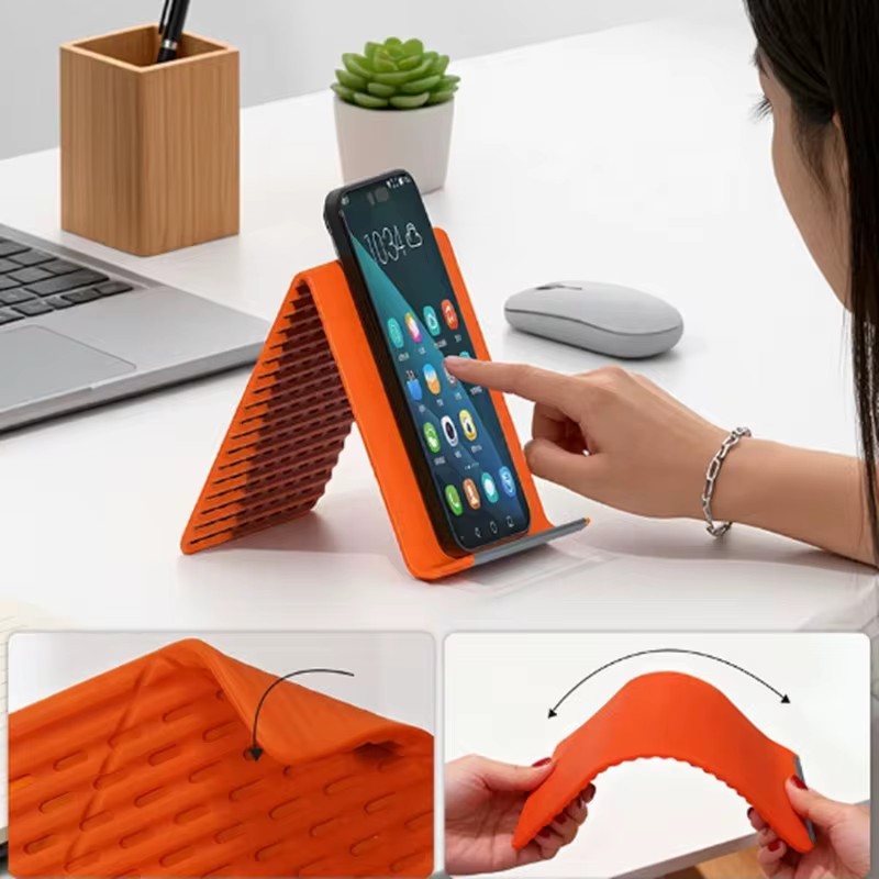 Travel Accessories Organizer - Lazy Portable Phone Stand Silicone Desktop