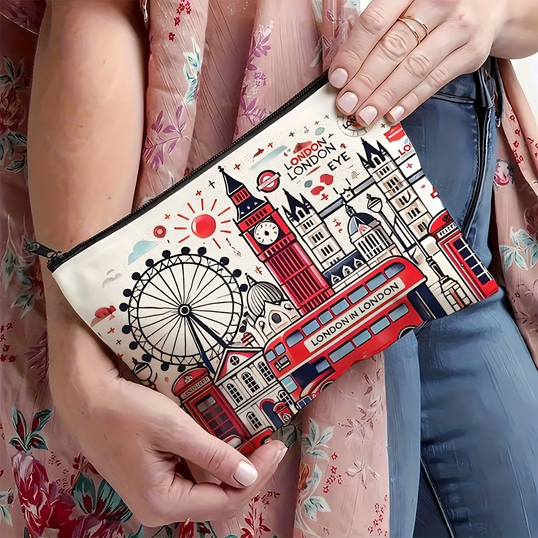 Travel Accessories London - 1pc, London Travel Gift Makeup Bag,