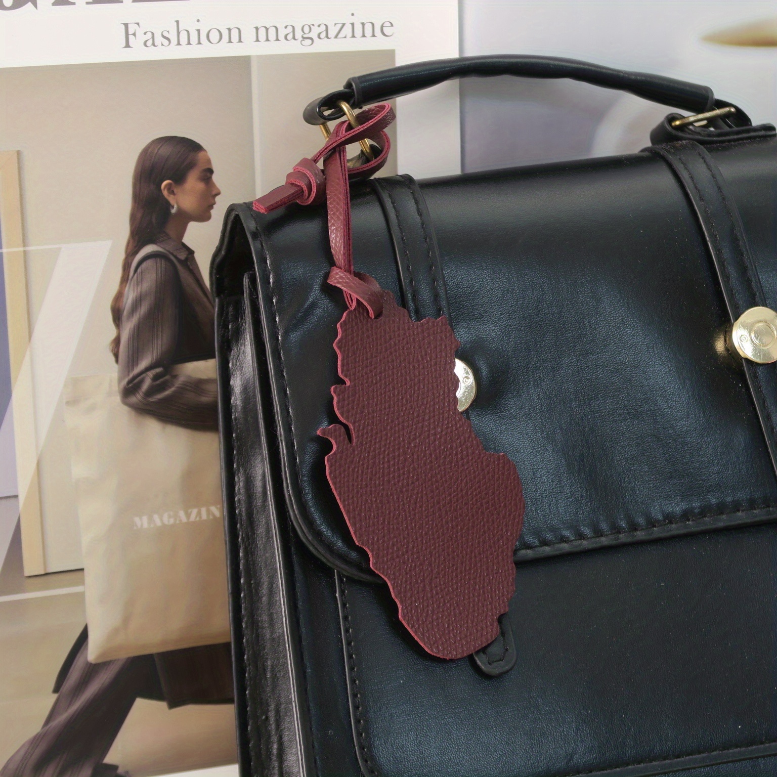 Travel Accessories Qatar - Qatar Map PU Leather Charm -