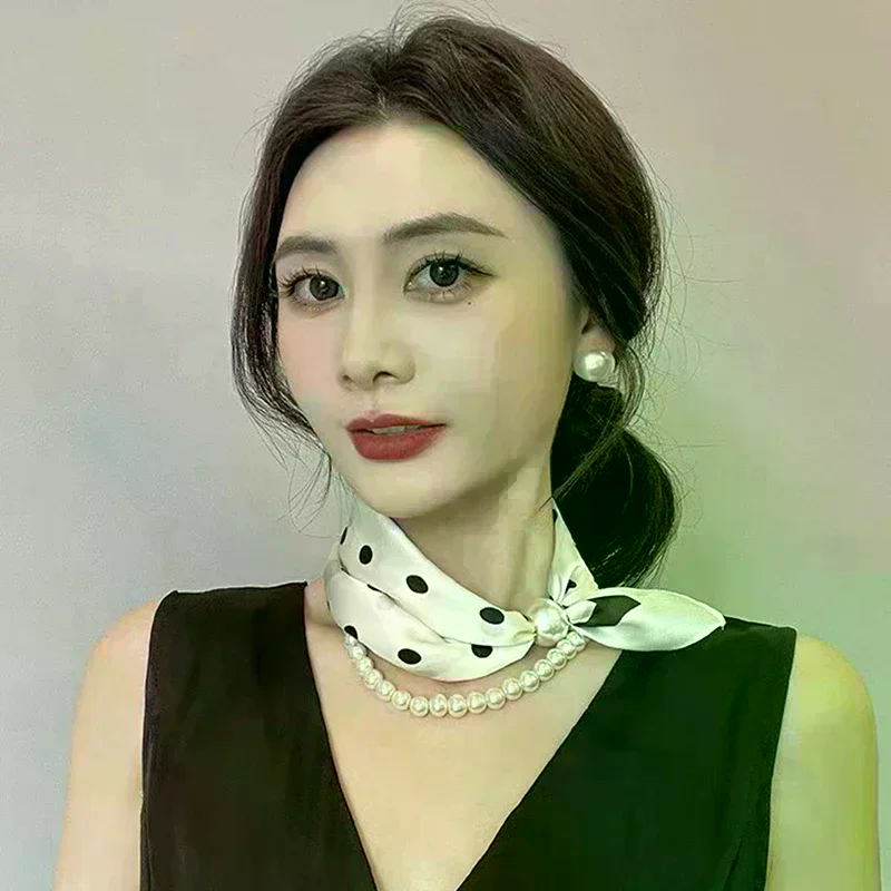 Travel Accessories Neck - Magnetic Narrow Elegant Satins Neck Scarf