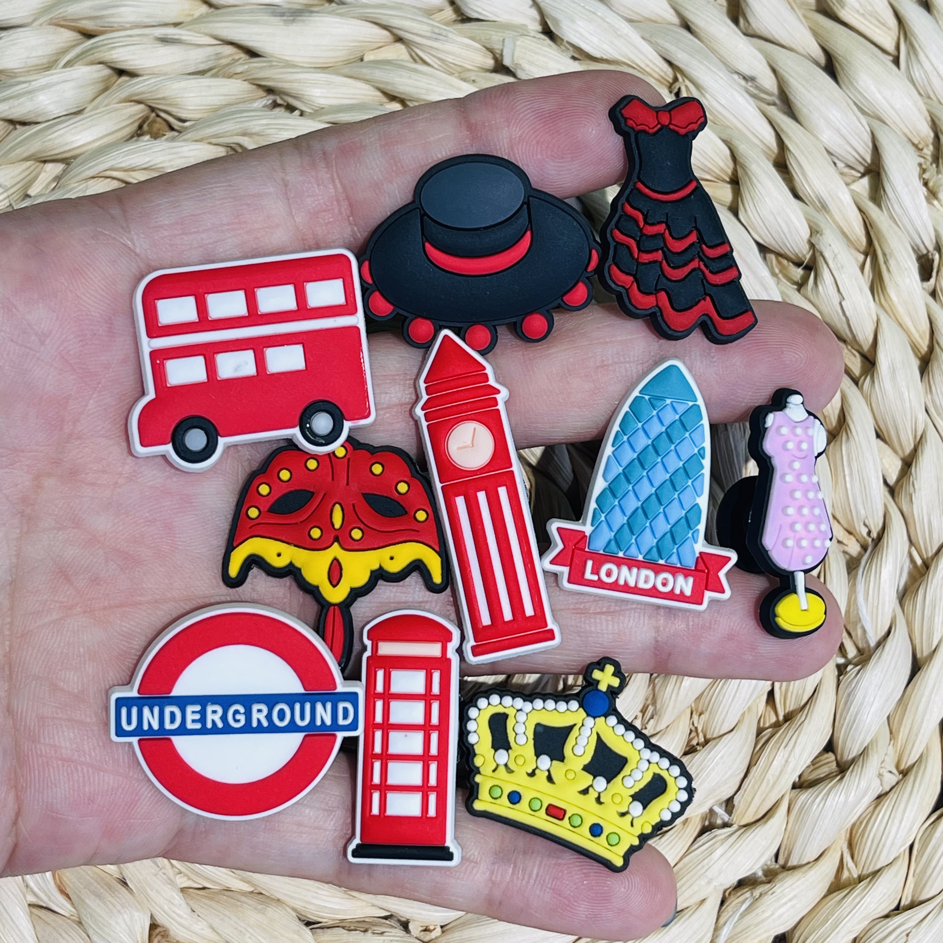 1-10pcs London Double-decker B - Travel Accessories London ulasan dan harga