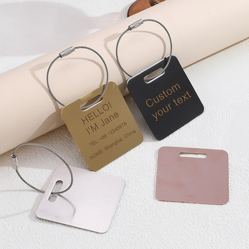 Custom Name Luggage Tag Laser  - Travel Accessories Organizer ulasan dan harga