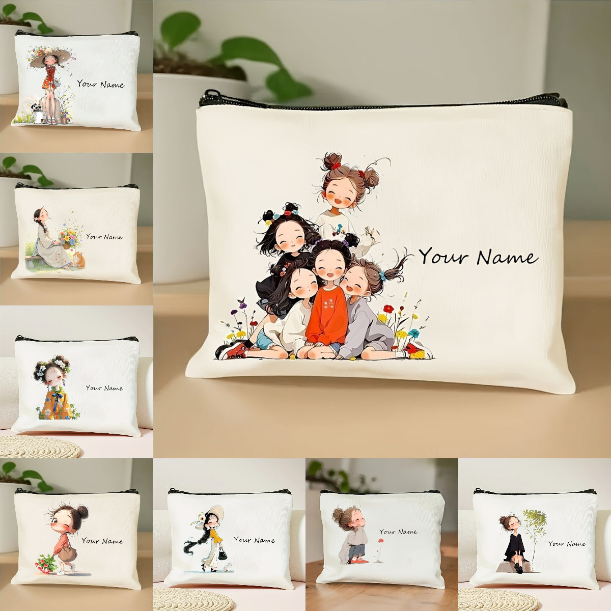 Korean-Style Anime Girl Makeup - Travel Accessories Organizer Case ulasan dan harga