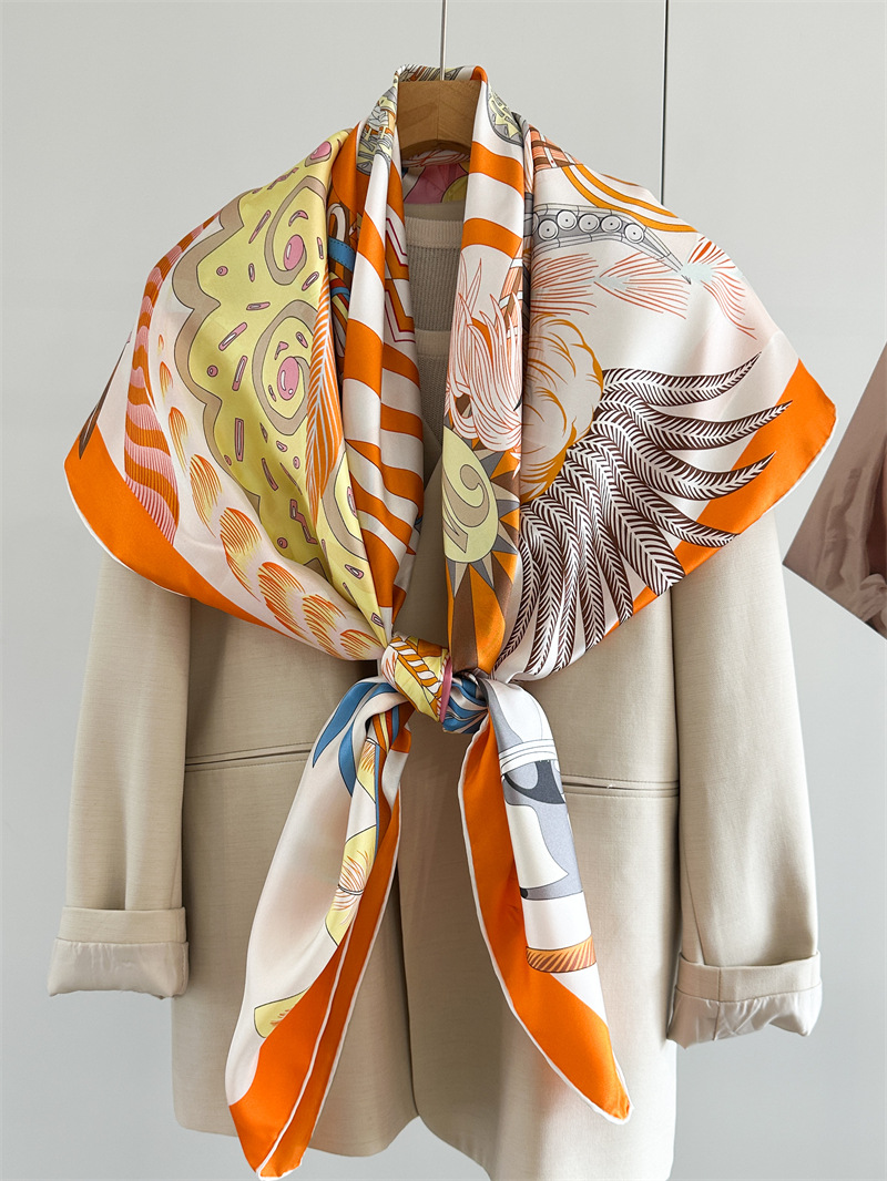 Designer Silk Scarf Women Spri - Travel Accessories Neck ulasan dan harga