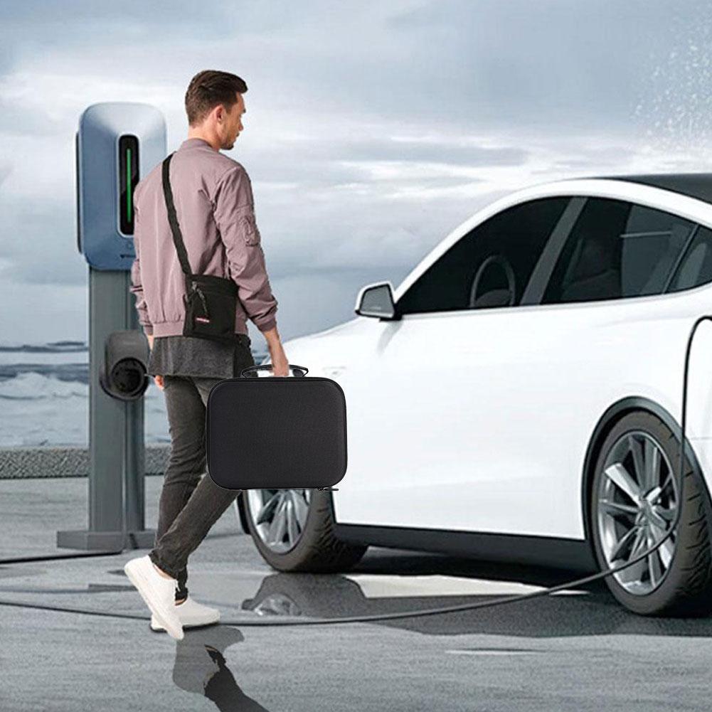 For Tesla CCS1 J1772 Charger S - Travel Accessories Organizer Case ulasan dan harga