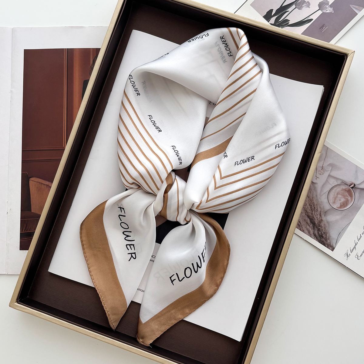 Luxury Print Scarf For Women E - Travel Accessories Neck ulasan dan harga