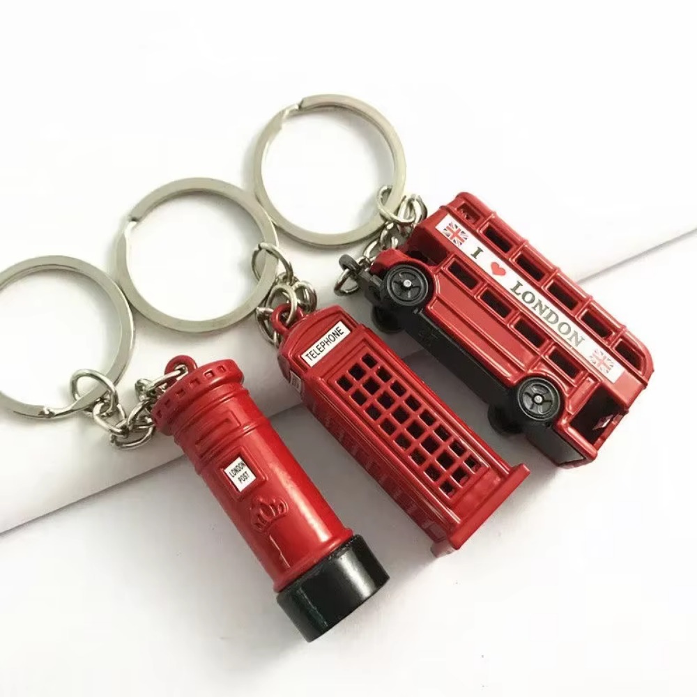 Fashion Red London Bus Key Cha - Travel Accessories London ulasan dan harga