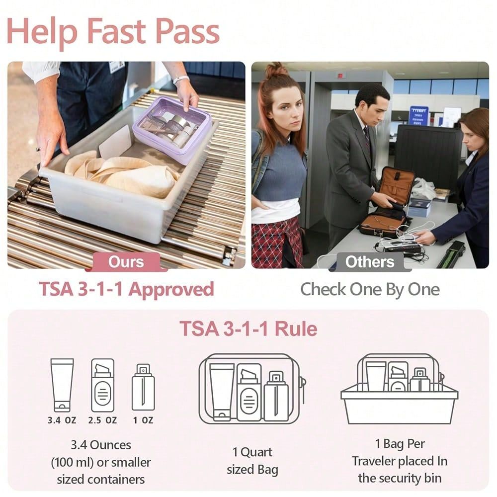Makeup Bag TSA Approved Toilet - Toiletry Bag Tsa ulasan dan harga