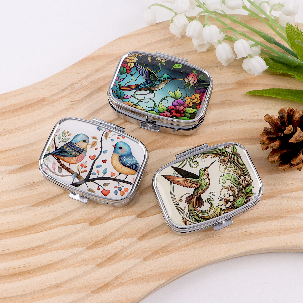 Cute Bird Cartoon Travel Pill  - Travel Accessories Organizer Case ulasan dan harga