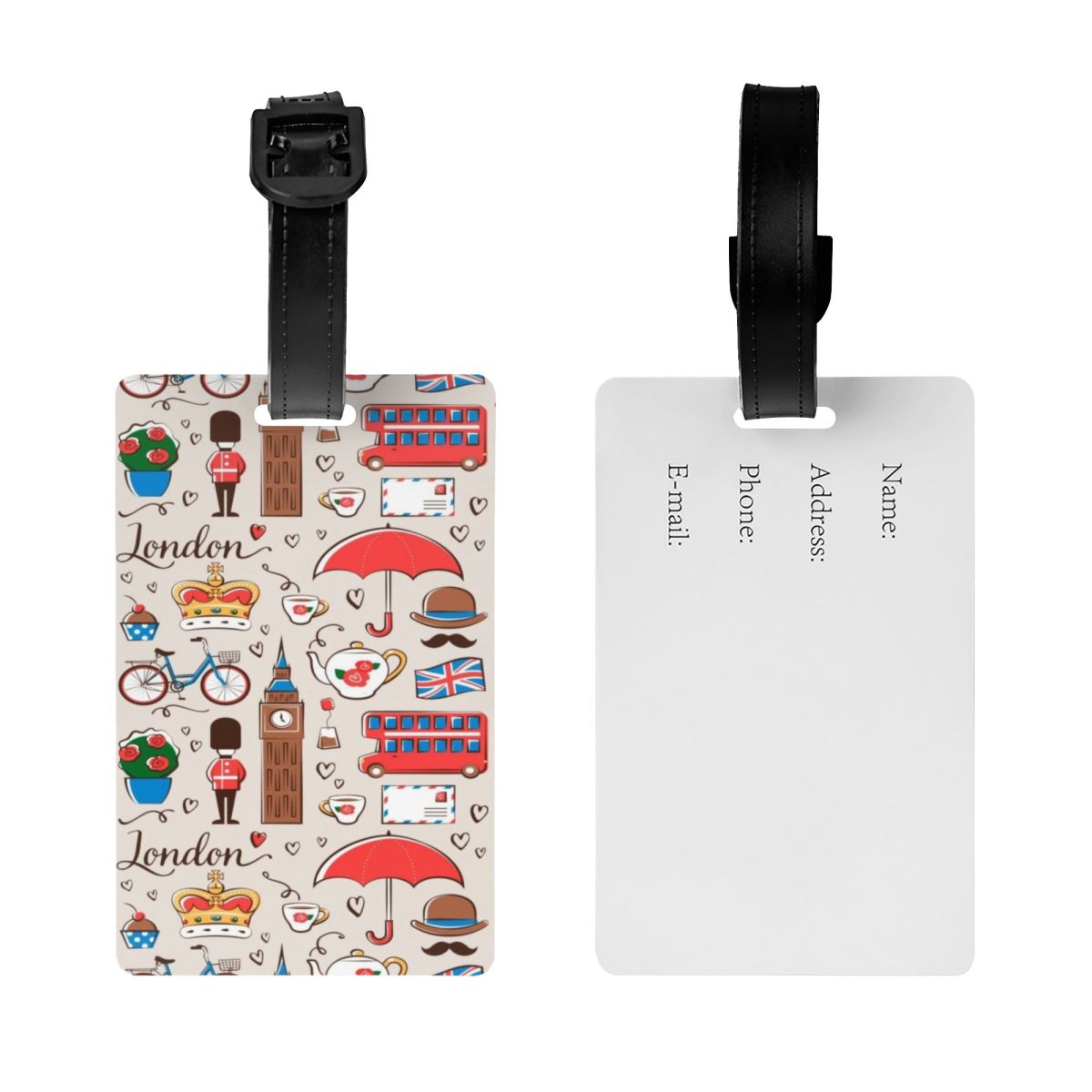 Custom London Pattern Luggage  - Travel Accessories London ulasan dan harga