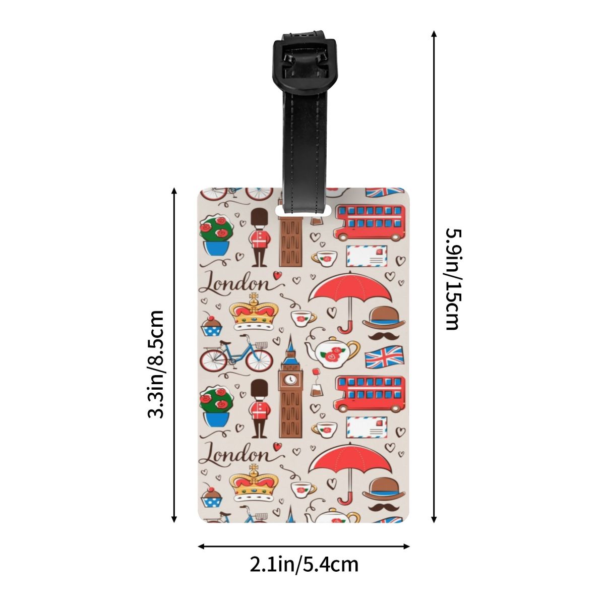 Custom London Pattern Luggage  - Travel Accessories London ulasan dan harga