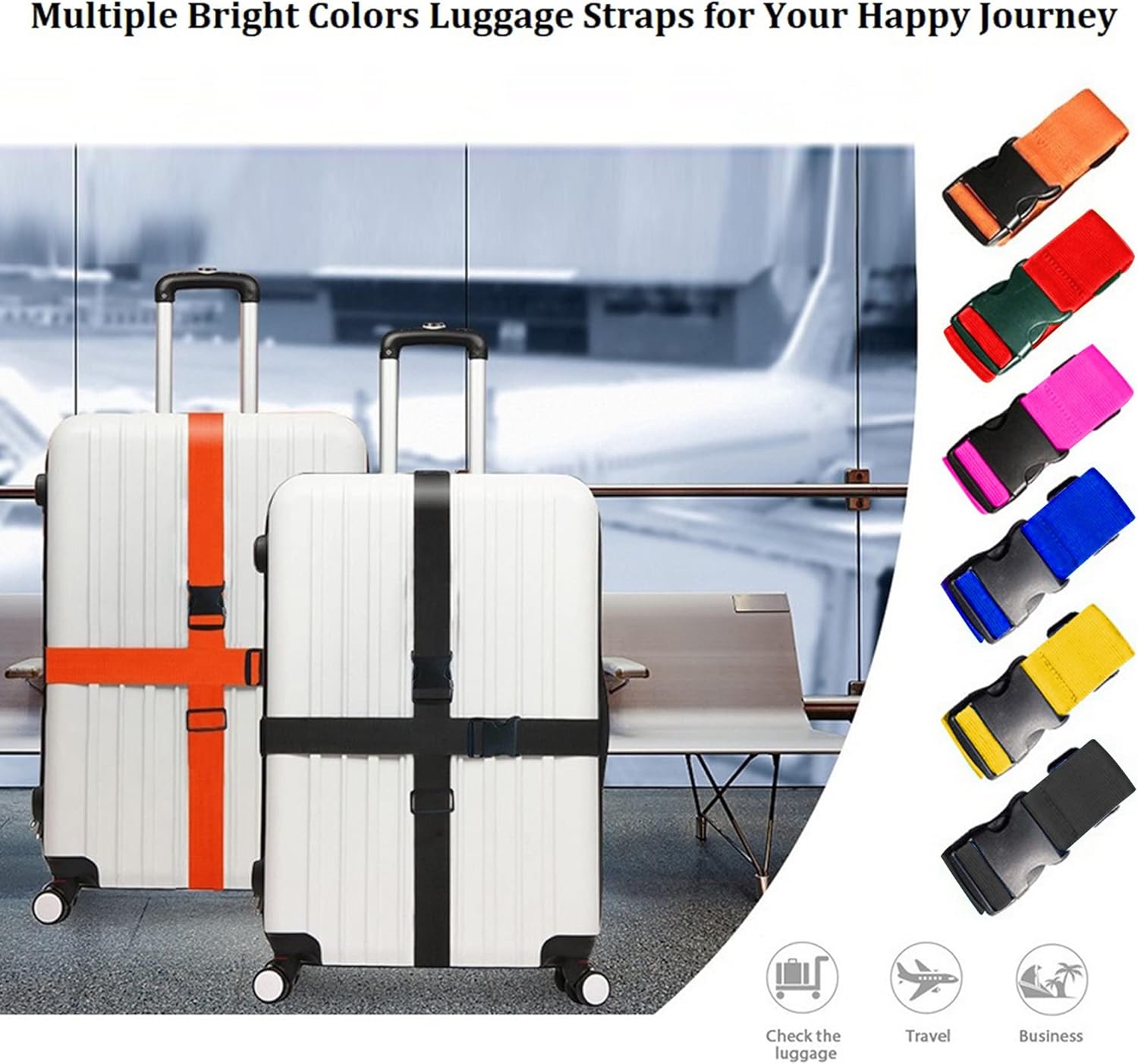 2 Pack Adjustable Luggage Stra - Travel Accessories Luggage Straps ulasan dan harga