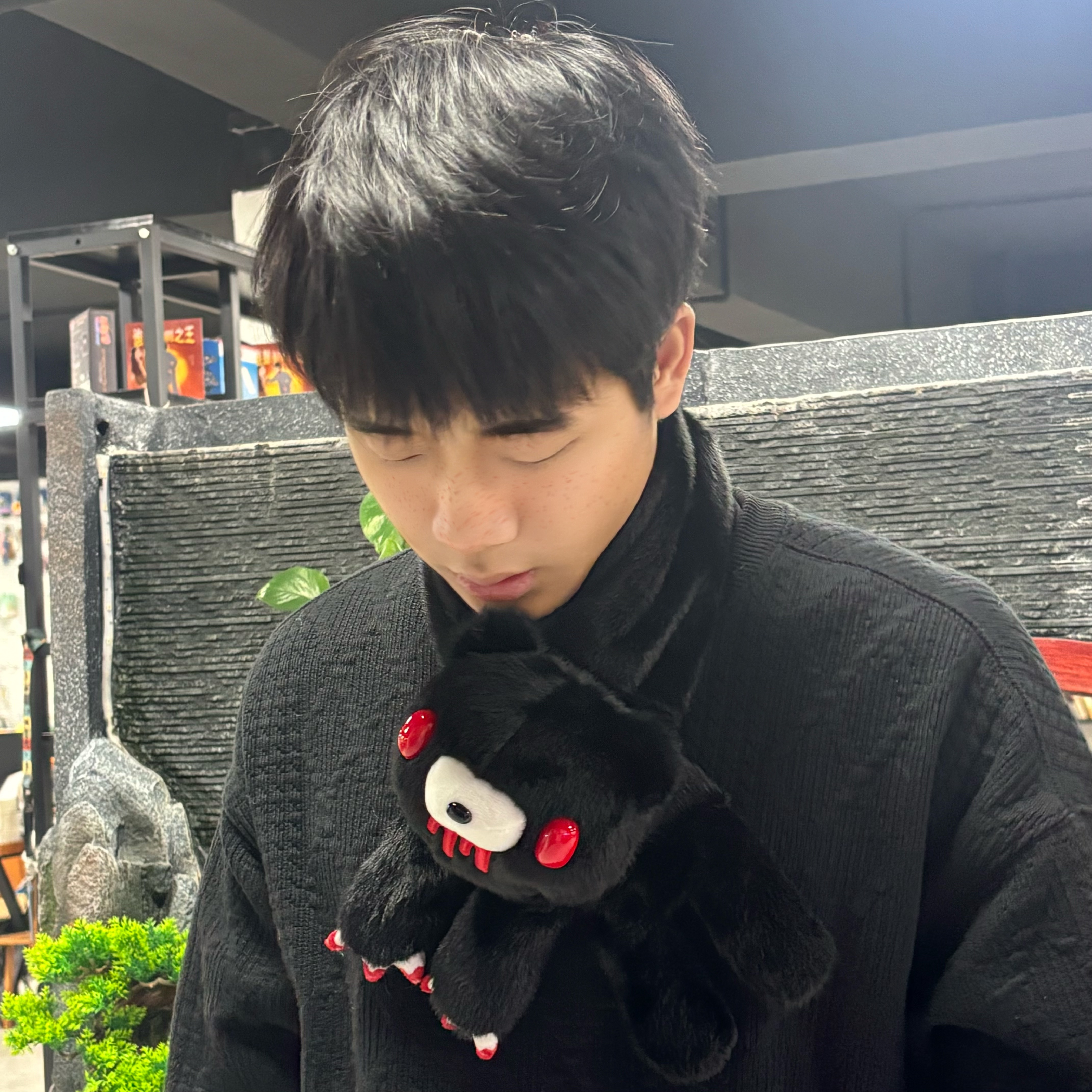 Cute Bear Plush Scarf Cute Blo - Travel Accessories Neck ulasan dan harga
