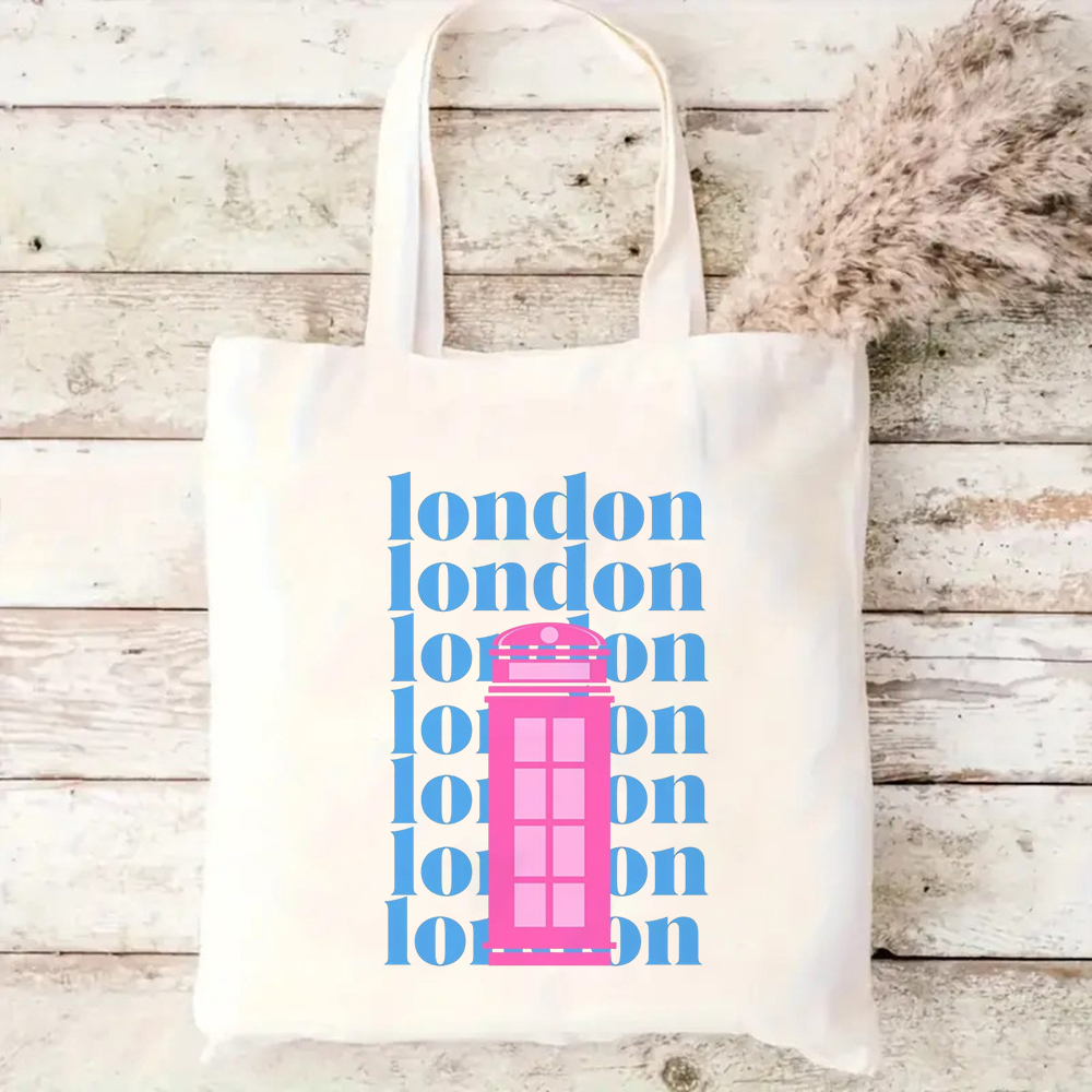 Retro London Canvas Tote Bag C - Travel Accessories London ulasan dan harga