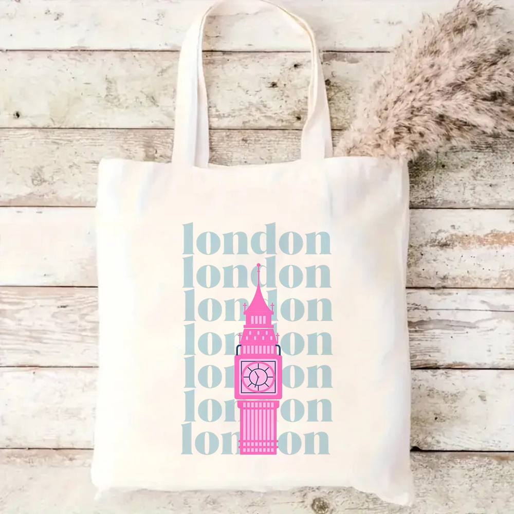 Retro London Canvas Tote Bag C - Travel Accessories London ulasan dan harga