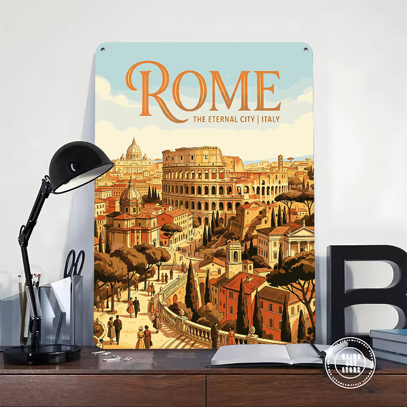 Vintage Rome Travel Printed Po - Travel Accessories Rome ulasan dan harga