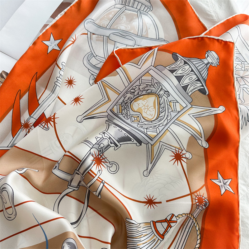 Luxury Brand Scarf Large Silk  - Travel Accessories Neck ulasan dan harga