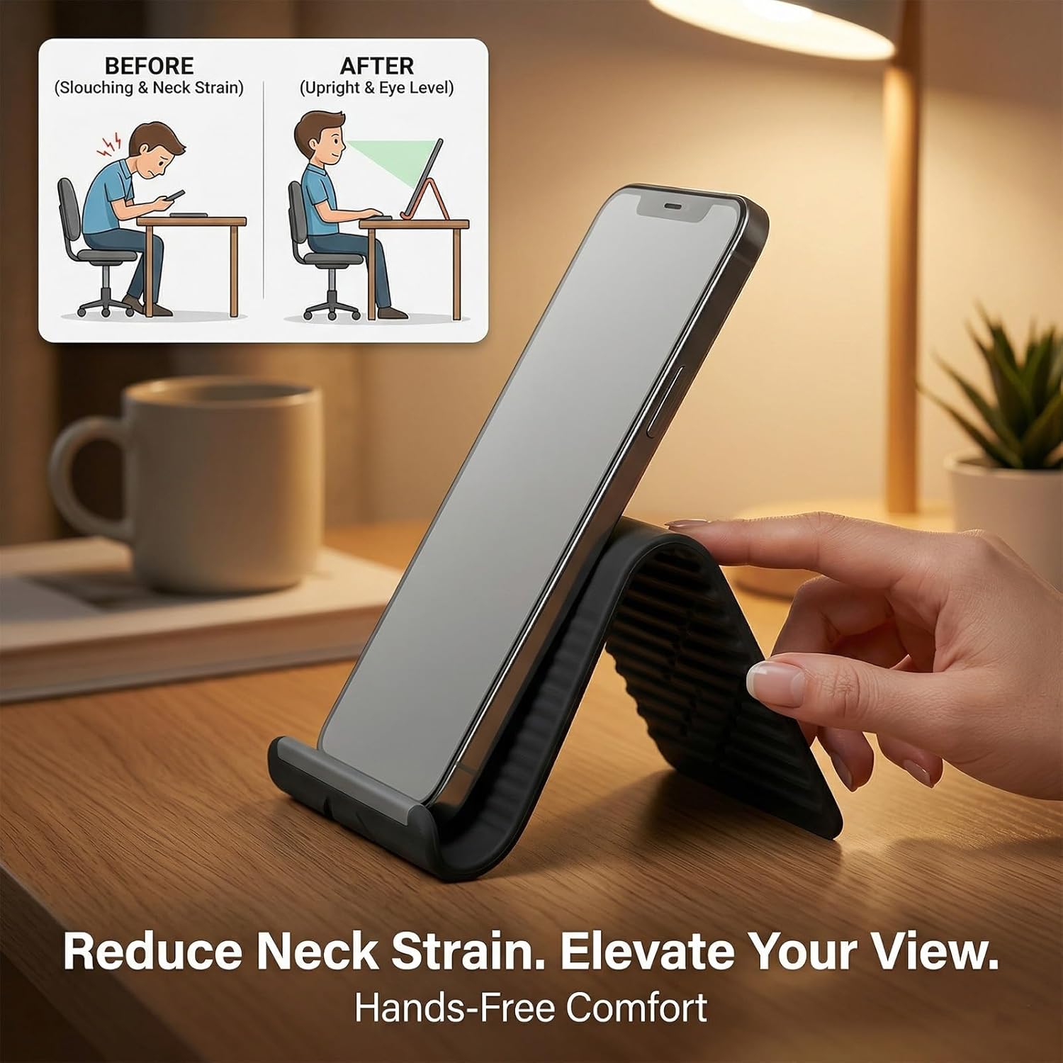 Lazy Portable Phone Stand Sili - Travel Accessories Organizer ulasan dan harga