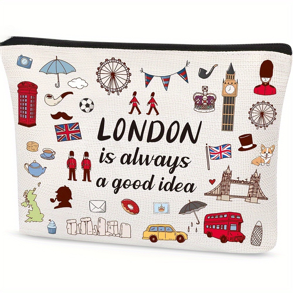 London Print Cosmetic Bag Ligh - Travel Accessories London ulasan dan harga