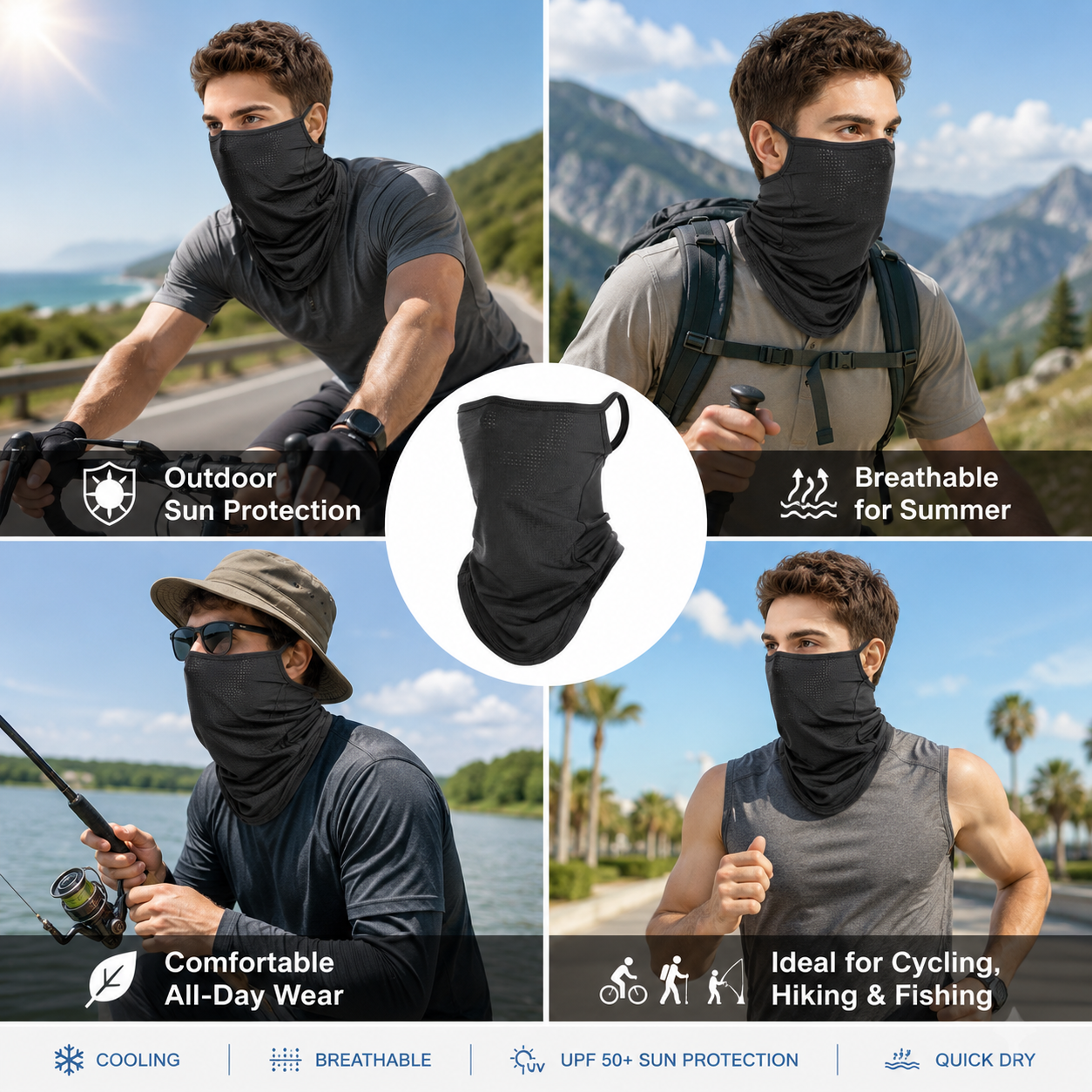 Breathable Quick-Dry Neck Gait - Travel Accessories Neck ulasan dan harga
