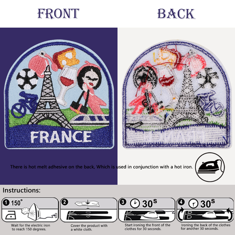 3Pcs European Country Art Embr - Travel Accessories Sewing Patterns ulasan dan harga