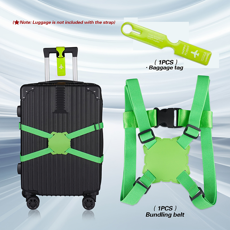 2-Piece Luggage Strap Set + Lu - Travel Accessories Luggage Straps ulasan dan harga