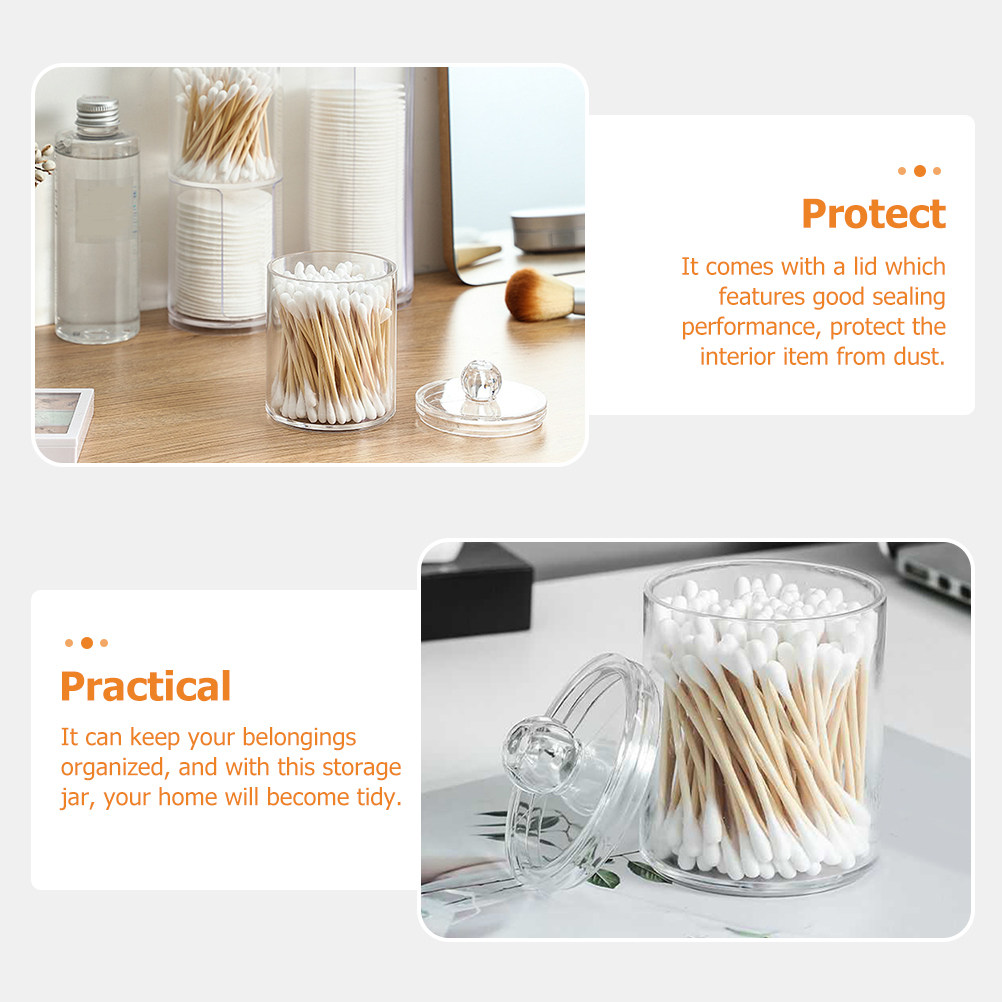 Clear Cotton Ball Dispenser Co - Travel Accessories Organizer ulasan dan harga