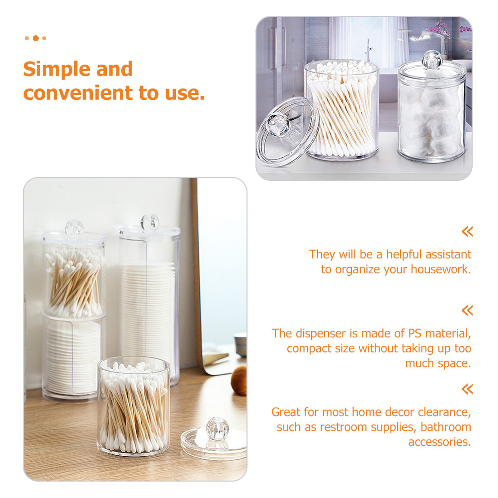 Clear Cotton Ball Dispenser Co - Travel Accessories Organizer ulasan dan harga