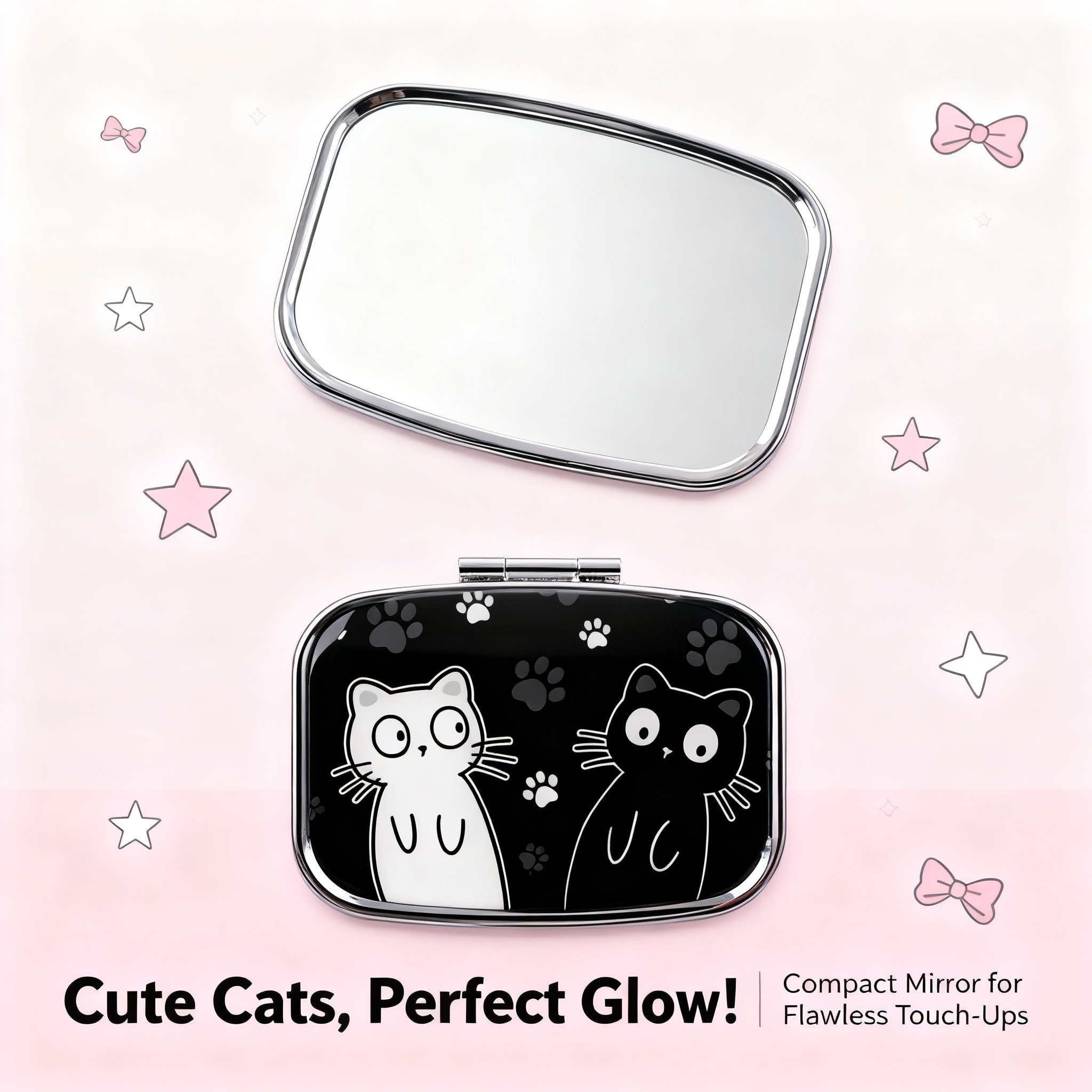 Cartoon Black And White Cat Tr - Travel Accessories Organizer Case ulasan dan harga