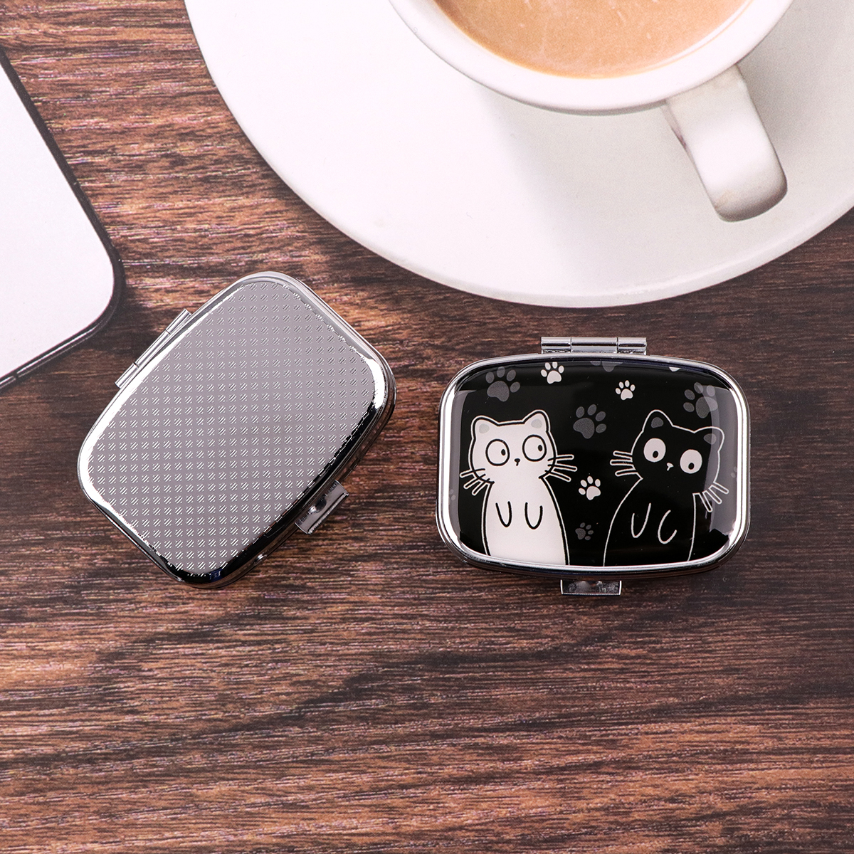Cartoon Black And White Cat Tr - Travel Accessories Organizer Case ulasan dan harga