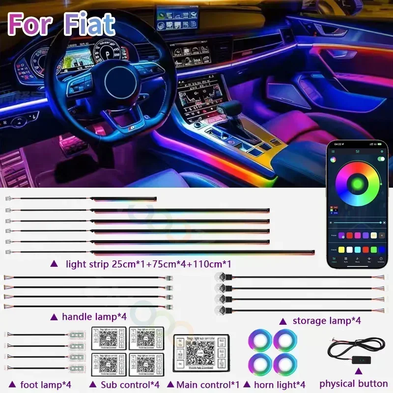 RGB 22in1 Car Interior Acrylic - Travel Accessories Argos ulasan dan harga