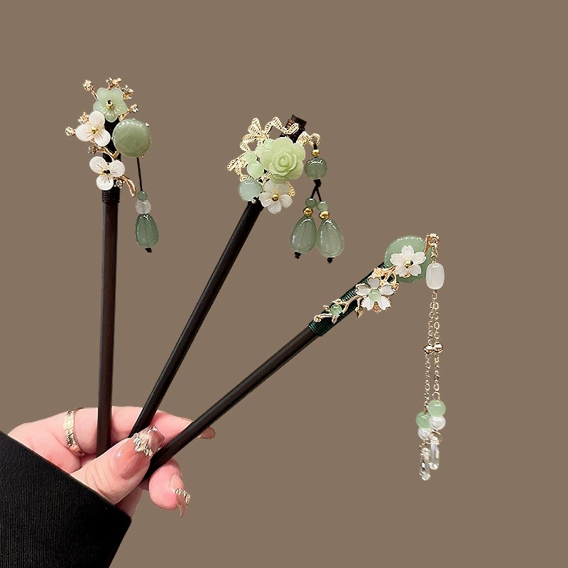 Antique Wooden Hairpin Women's - Travel Accessories New ulasan dan harga