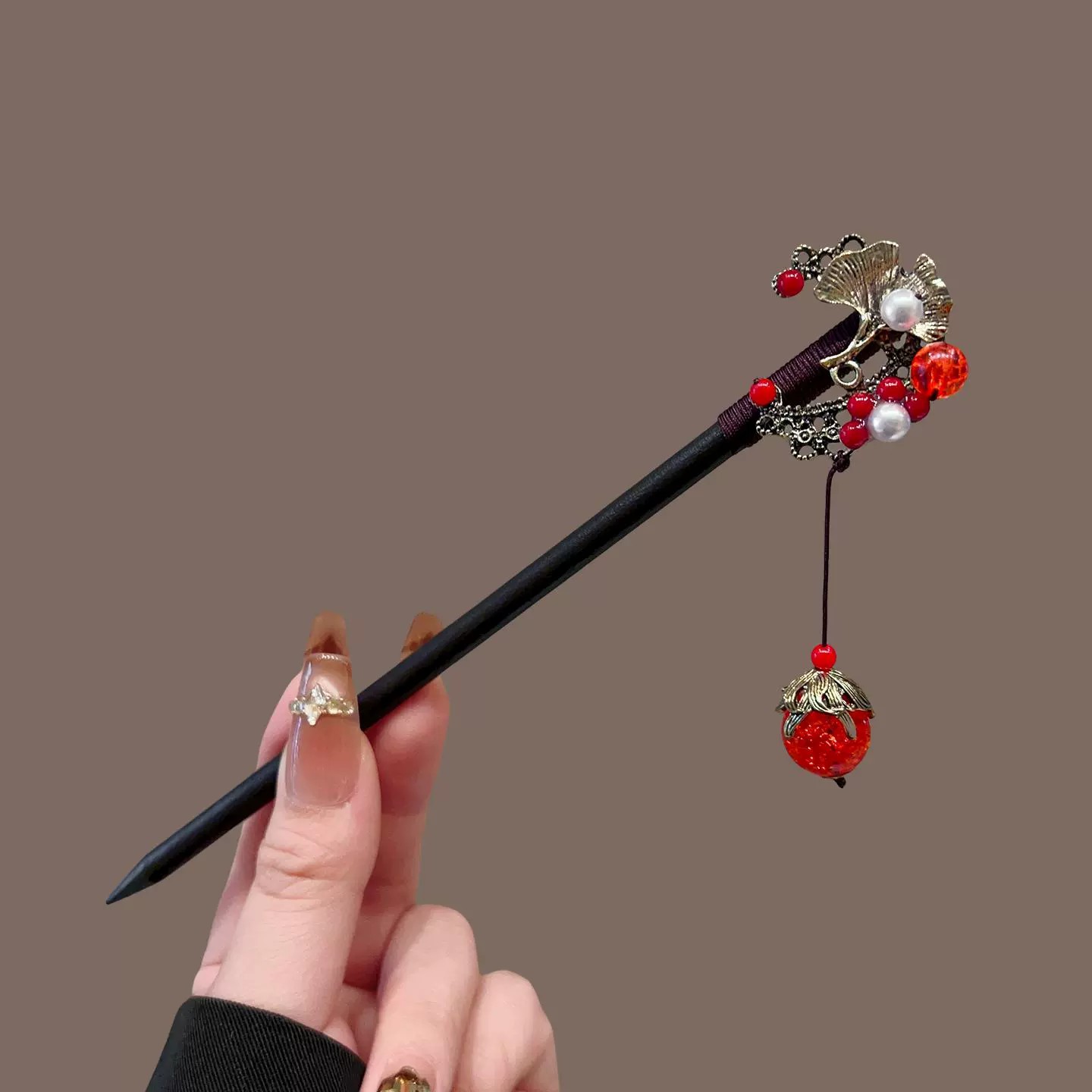 Antique Wooden Hairpin Women's - Travel Accessories New ulasan dan harga