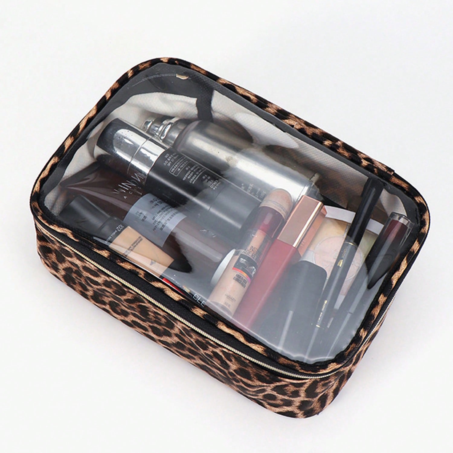 1pc/3pcs Leopard Print Transpa - Toiletry Bag Tsa ulasan dan harga