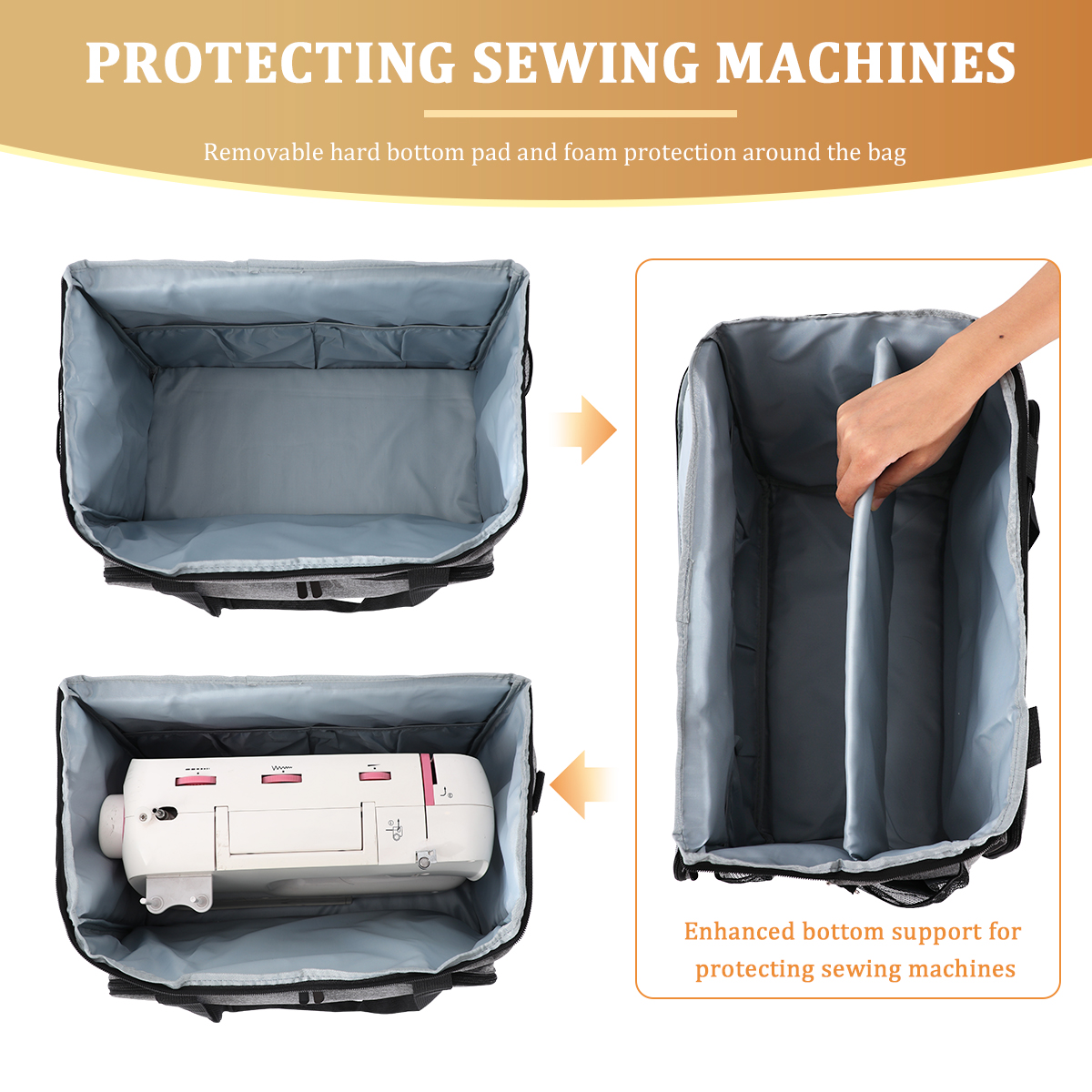 KOKNIT Sewing Machine Carrying - Travel Accessories Organizer Case ulasan dan harga