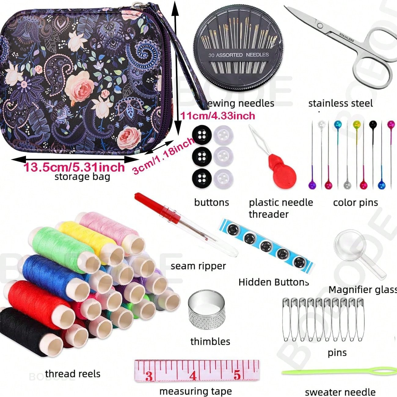 Arts Craft Printing Sewing Kit - Travel Accessories Sewing Patterns ulasan dan harga
