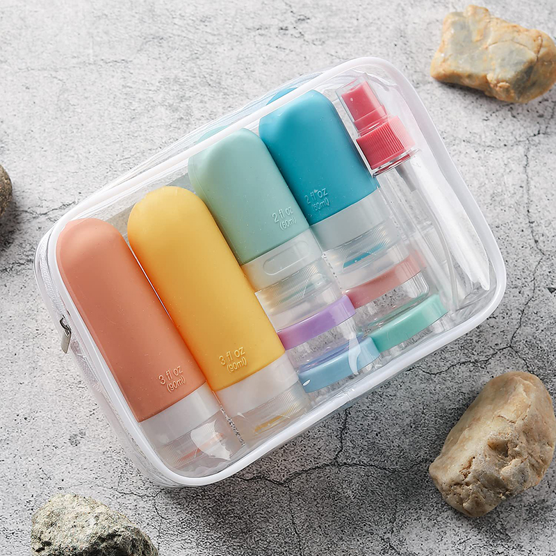 17 Pack Silicone Leak Proof Tr - Toiletry Bag Tsa ulasan dan harga
