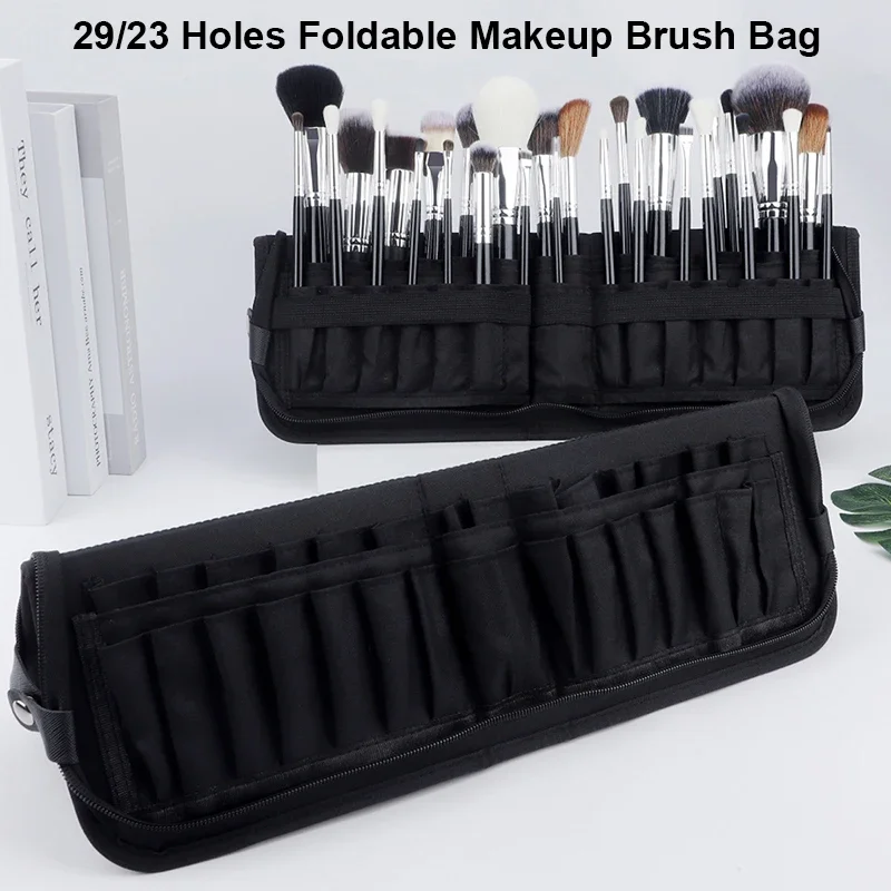 29/23 Holes Foldable Makeup Br - Travel Accessories Organizer Case ulasan dan harga