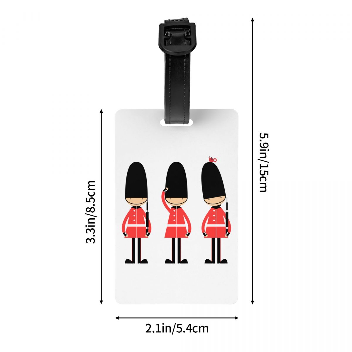 Custom Cartoon British Soldier - Travel Accessories London ulasan dan harga
