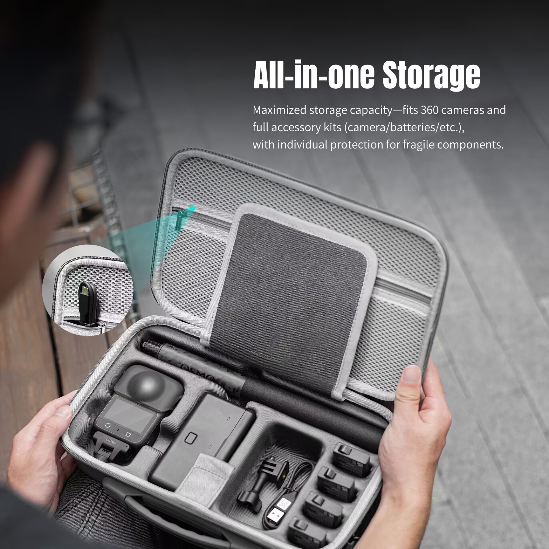 STARTRC Storage Bag for DJI OS - Travel Accessories For Car ulasan dan harga