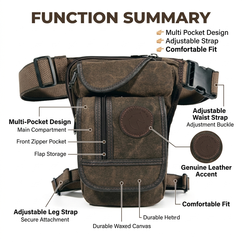 Motorcycle Drop Leg Bag Men Ca - Travel Accessories Bike ulasan dan harga