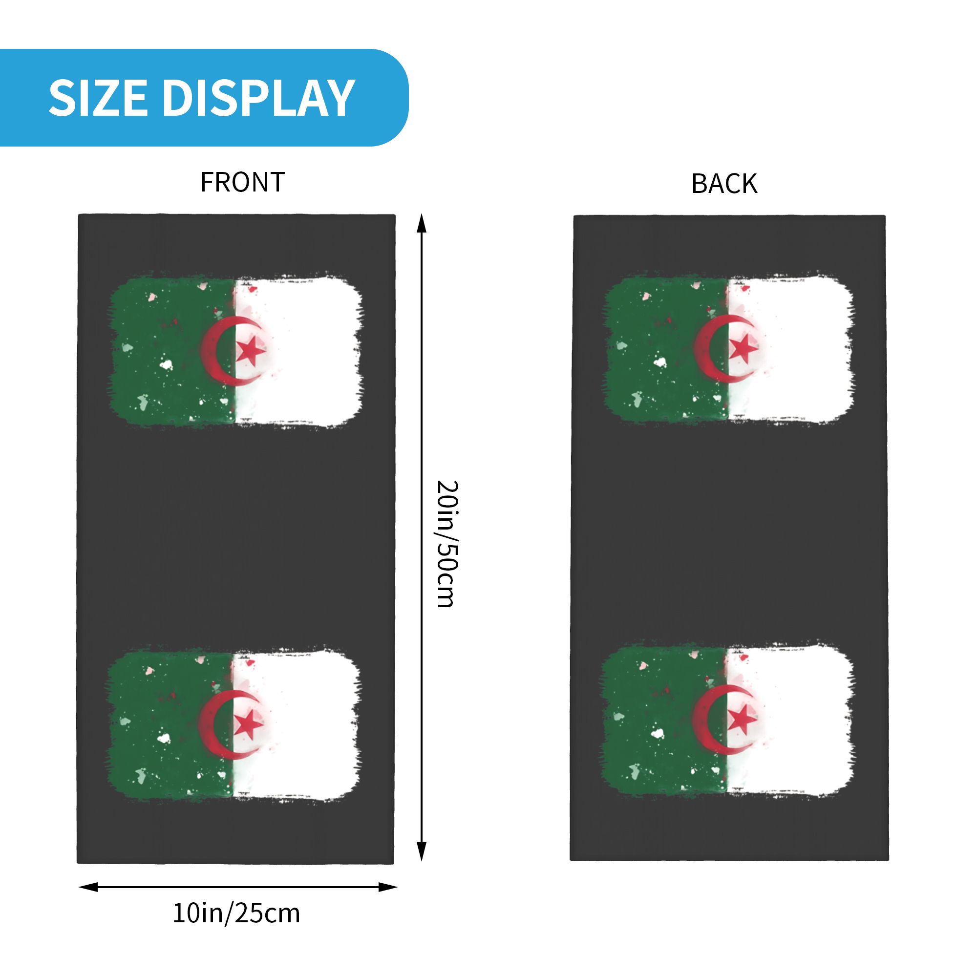 Flag of Algeria Bandana  Retro - Travel Accessories Neck ulasan dan harga