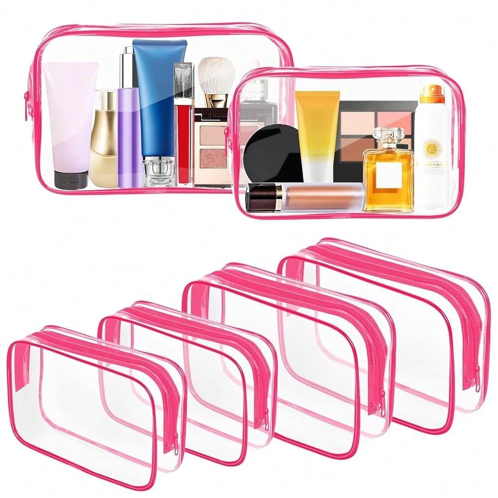 Clear Makeup Bag,Portable Trav - Toiletry Bag Tsa ulasan dan harga