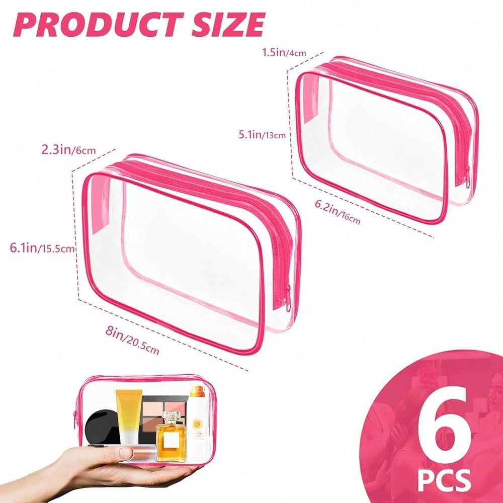 Clear Makeup Bag,Portable Trav - Toiletry Bag Tsa ulasan dan harga